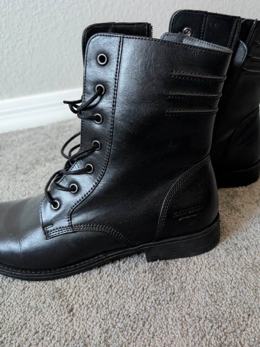 Women's Josef Seibel Simona 01 black leather ankle boots